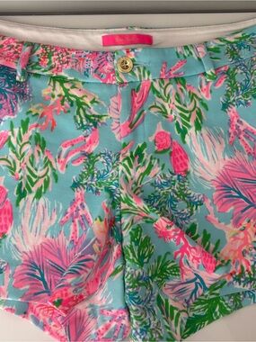 EUC! Lilly Pulitzer Callahan shorts 12 Cay to My Heart print